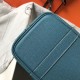 Hermes Garden Party 36 Bag In Blue Jean Clemence Calfskin