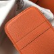 Hermes Garden Party 36 Bag In Orange Clemence Calfskin