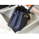 Hermes Birkin 30cm Bag In Dark Blue Clemence Leather