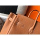 Hermes Birkin 30cm Bag In Gold Clemence Leather