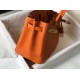 Hermes Birkin 30cm Bag In Orange Clemence Leather