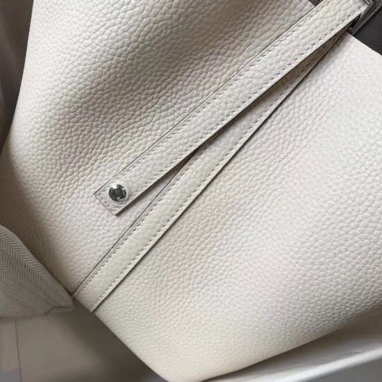 Hermes Picotin Lock 18 Bag In Beton Clemence Leather