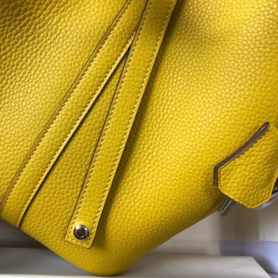 Hermes Picotin Lock 18 Bag In Yellow Clemence Leather