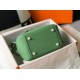 Hermes Lindy Mini Bag In Vert Criquet Clemence Calfskin