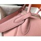 Hermes Lindy 26cm Bag In Pink Clemence With GHW