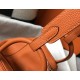 Hermes Lindy 26cm Bag In Orange Clemence With PHW