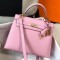 Hermes Kelly 25cm Sellier Bag In Mauve Sylvestre Epsom Leather