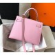 Hermes Kelly 28cm Sellier Bag In Mauve Sylvestre Epsom Leather