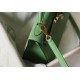 Hermes Kelly 28cm Sellier Bag In Vert Criquet Epsom Leather