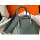 Hermes Lindy 26cm Bag In Vert Amande Clemence With GHW