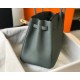 Hermes Birkin 35cm Bag In Vert Amande Clemence Leather