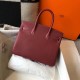 Hermes Birkin 30cm Bag In Bordeaux Clemence Leather