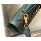 Hermes Kelly 25cm Retourne Bag In Vert Amande Clemence Leather