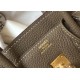 Hermes Birkin 25cm Bag In Taupe Clemence Leather