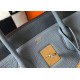 Hermes Birkin 35cm Bag In Blue Lin Clemence Leather