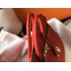 Hermes Birkin 35cm Bag In Red Clemence Leather