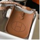 Hermes Evelyne III TPM Mini Bag In Gold Clemence Leather