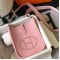 Hermes Evelyne III TPM Mini Bag In Pink Clemence Leather