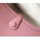 Hermes Evelyne III TPM Mini Bag In Pink Clemence Leather