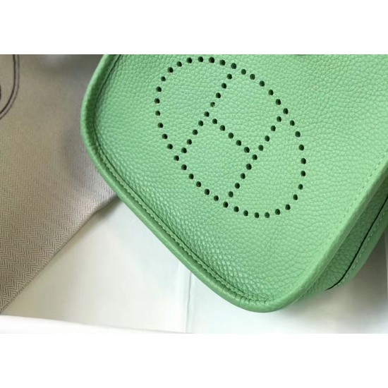 Hermes Evelyne III TPM Mini Bag In Vert Criquet Clemence Leather