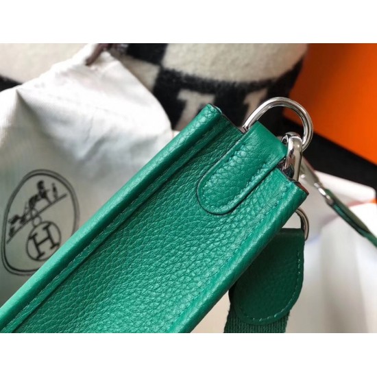 Hermes Evelyne III TPM Mini Bag In Vert Vertigo Clemence Leather