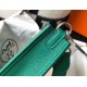 Hermes Evelyne III TPM Mini Bag In Vert Vertigo Clemence Leather