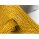 Hermes Evelyne III TPM Mini Bag In Yellow Clemence Leather