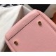 Hermes Pink Clemence Lindy 30cm Bag with GHW