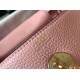 Hermes Pink Clemence Lindy 30cm Bag with GHW