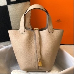 Hermes Picotin Lock 18 Bag In Trench Clemence Leather