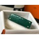 Hermes Kelly Mini II Bag In Green Embossed Crocodile Leather