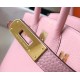 Hermes Pink Clemence Birkin 30cm Bag GHW