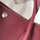 Hermes Garden Party 30 Bag In Bordeaux Clemence Calfskin