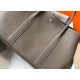 Hermes Garden Party 30 Bag In Taupe Clemence Calfskin