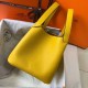 Hermes Picotin Lock 22 Bag In Yellow Clemence Leather