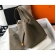 Hermes Picotin Lock 22 Bag In Taupe Clemence Leather