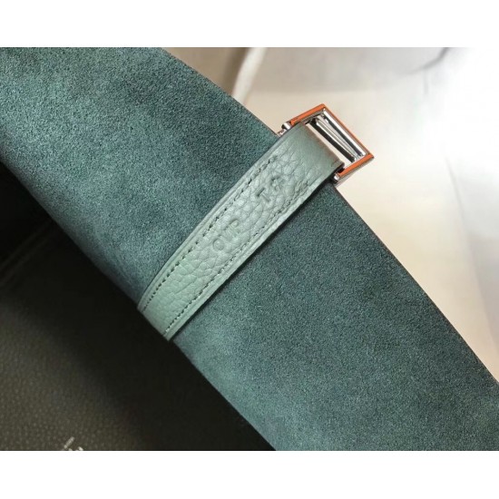 Hermes Picotin Lock 22 Bag In Vert Amande Clemence Leather