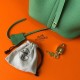 Hermes Picotin Lock 22 Bag In Vert Criquet Clemence Leather