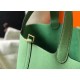 Hermes Picotin Lock 22 Bag In Vert Criquet Clemence Leather