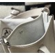 Hermes Evelyne III TPM Mini Bag In Pearl Grey Clemence Leather