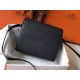 Hermes Sac Roulis Mini Bag In Black Evercolor Calfskin