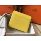 Hermes Sac Roulis Mini Bag In Yellow Evercolor Calfskin