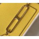 Hermes Sac Roulis Mini Bag In Yellow Evercolor Calfskin