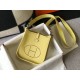 Hermes Evelyne III Mini Bag In Jaune Poussin Clemence Leather