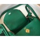 Hermes Lindy Mini Bag In Green Clemence Calfskin