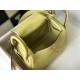 Hermes Lindy Mini Bag In Jaune Poussin Clemence Calfskin