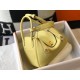 Hermes Lindy 26cm Bag In Jaune Poussin Clemence With GHW