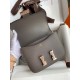 Hermes Constance 18 Handmade Bag In Etain Epsom Calfskin