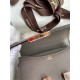 Hermes Constance 18 Handmade Bag In Etain Epsom Calfskin