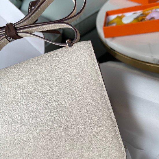 Hermes Constance 18 Handmade Bag In Nata Chevre Mysore Leather